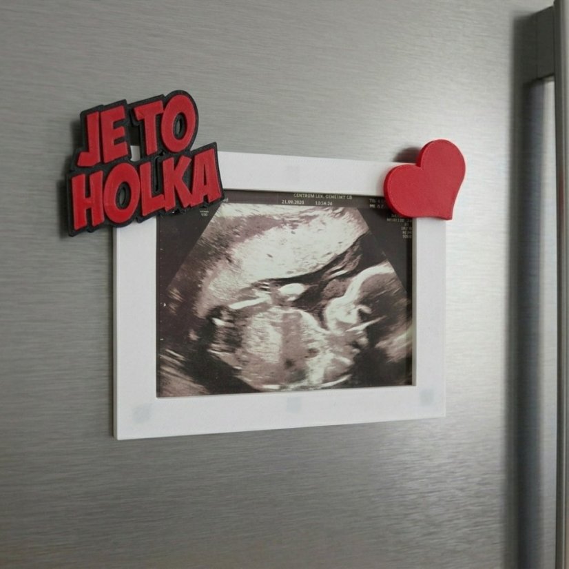 Fotorámeček Ultrazvuk miminka - pouze magnetické plochy