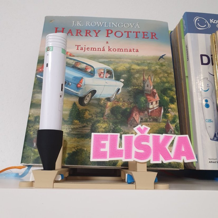 Jmenovka pro stojánek na knížky