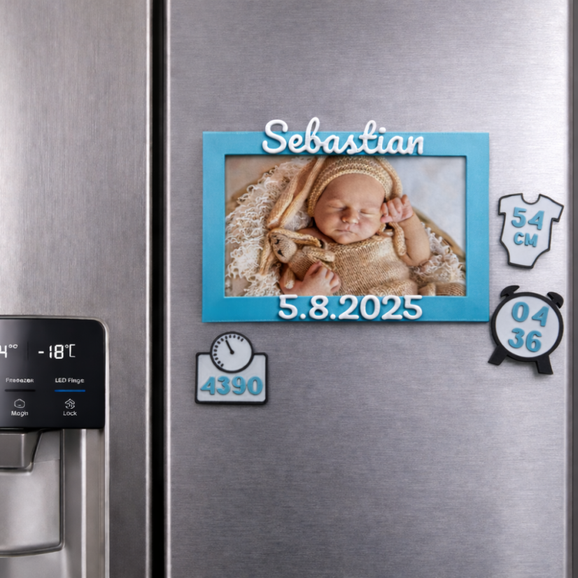 Fotorámeček - Narození miminka