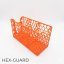 Ochranný box Hex-Guard na sběratelké karty oranžové barvy z 3D tisku