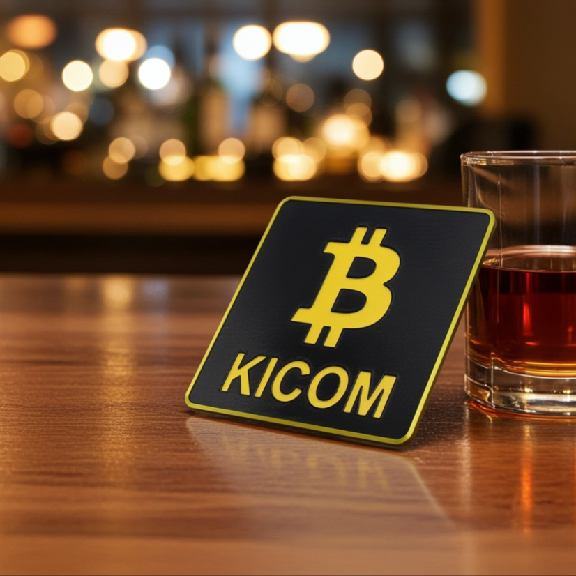 Podtácek BITCOIN s vlastním textem