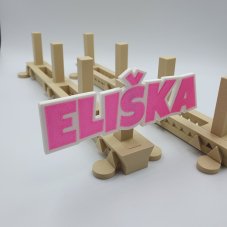 Jmenovka pro stojánek na knížky