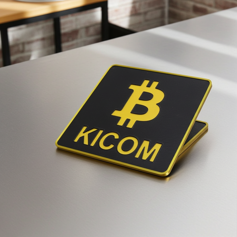 Podtácek BITCOIN s vlastním textem