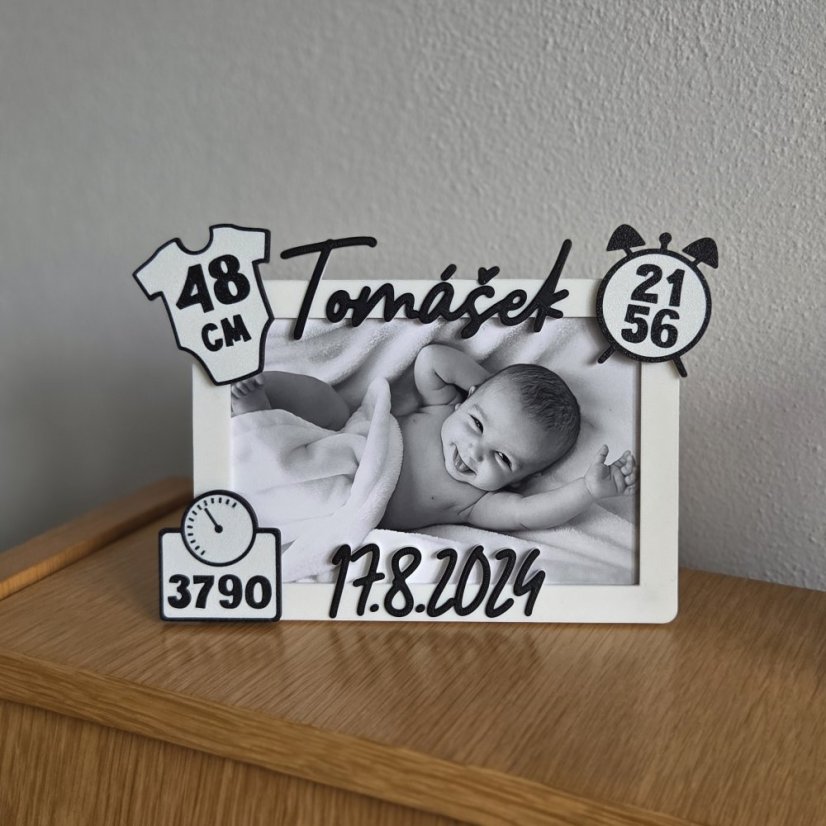 Personalizovaný fotorámeček pro miminko