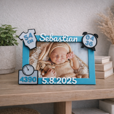 Fotorámeček - Narození miminka