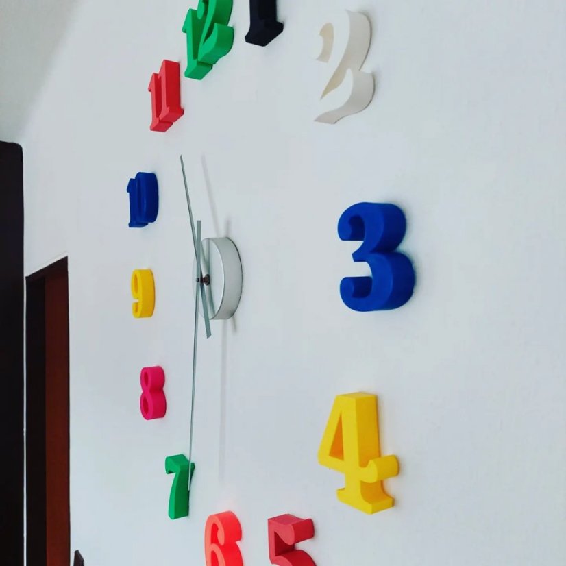 Čísla pro hodiny - Barva: Modrá (Matte Marine Blue) 11600