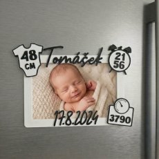 Personalizovaný fotorámeček pro miminko - pouze magnetické plochy