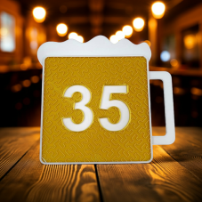 Podtácek s číslem