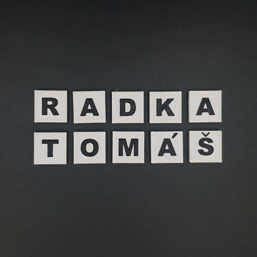 Kostička se symbolem - Symboly: P