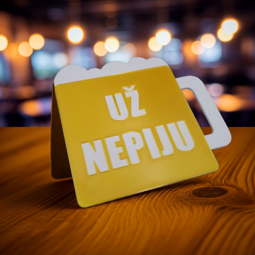 Podtácek s hláškou - Podtácky s hláškou: UŽ NEPIJU