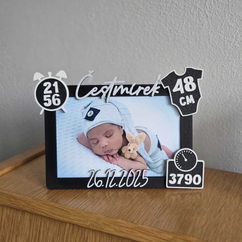 Personalizovaný fotorámeček pro miminko